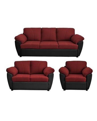 Tiendas EFE Juego de sala 3-2-1 santander - rojo oferta