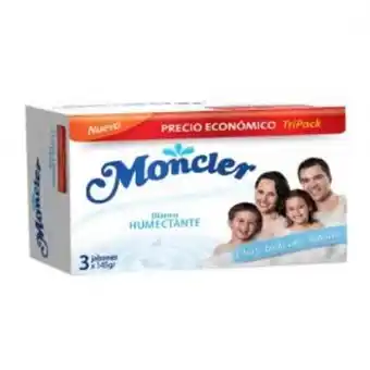 Freshmart Jabón de tocador moncler humectante - pack 3 und c/u 145 g - unidad oferta