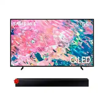 Hiraoka Tv samsung smart tv 55" qled 4k qn55q60bagxpe (2022) + soundbar samsung hw-t400/pe oferta