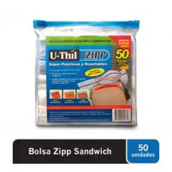 Freshmart Bolsa hérmetica chica uthil zipp - pack 50 unidades - unidad oferta