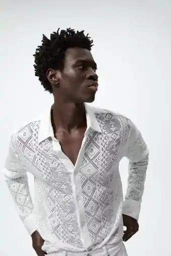 ZARA Camisa crochet oferta