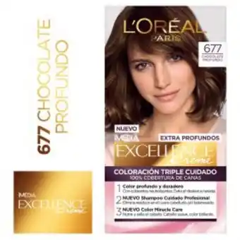 Freshmart Tinte para cabello 677 chocolate profundo 162.5 ml excellence - unidad oferta
