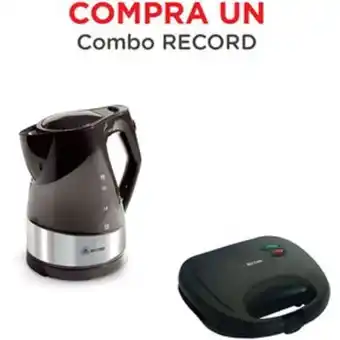 Linio Record combo hervidor 1.7l + sandwichera oferta