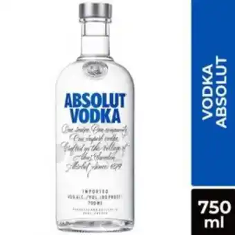 Freshmart Vodka absolut blue - botella 750ml - unidad oferta
