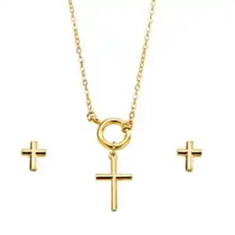 Ésika Estuche collar + aretes brilliant faith oferta