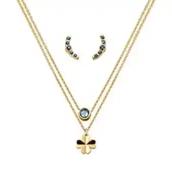 Ésika Estuche collar + aretes forever lucky oferta