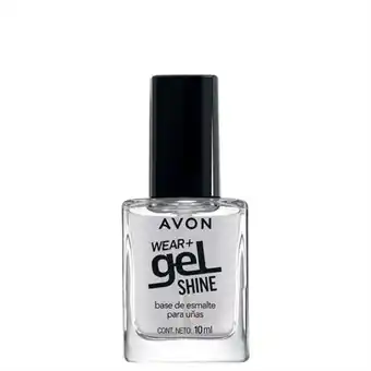 Avon wear gel shine base gel de esmalte para uñas 10 ml