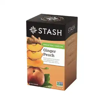 Tottus Infusión de té verde con jengibre y melocotón stash 36 g oferta