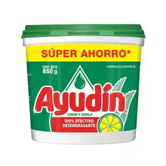 Tottus Lavavajilla pasta ayudin limon sabila pote 850 gr oferta