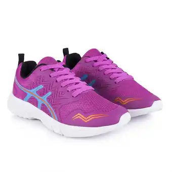 Tottus Zapatilla running neon purpura 35 oferta