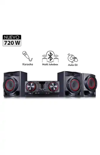 Tiendas EFE Mini componente xboom lg cj45 720w oferta