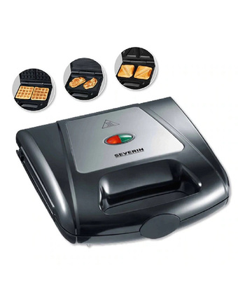 Tiendas EFE Sandwichera waflera 3 en 1 severin sa 2968 oferta