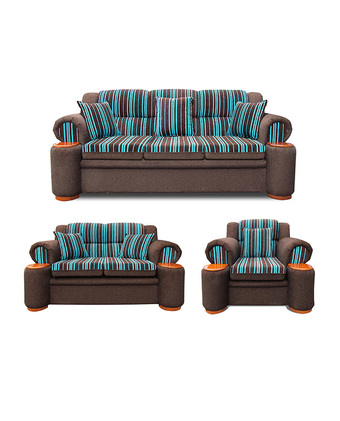 Tiendas EFE Juego de sala 3-2-1 oxford - marron oferta
