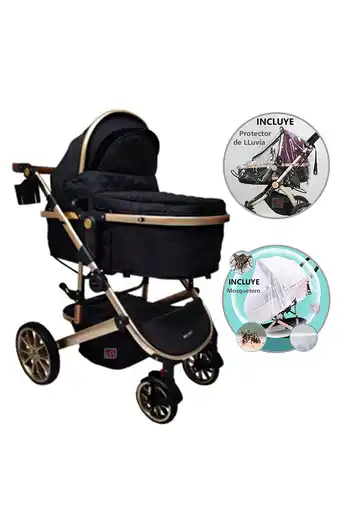Tiendas EFE Coche cuna moisés milán - negro oferta