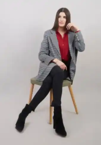 Michelle Belau Blazer manga larga oferta