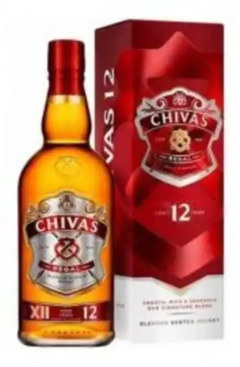 Freshmart Whisky chivas 12 años 700ml - unidad oferta