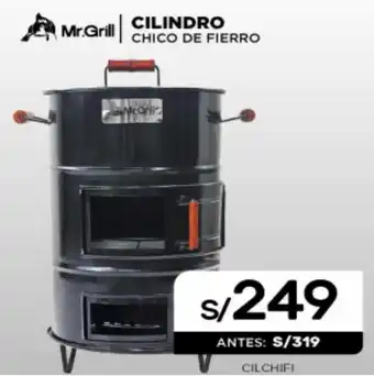 La Curacao Mr Grill Cilindro Chico de Fierro oferta