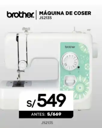 La Curacao Brother Maquina de Coser JS2135 oferta