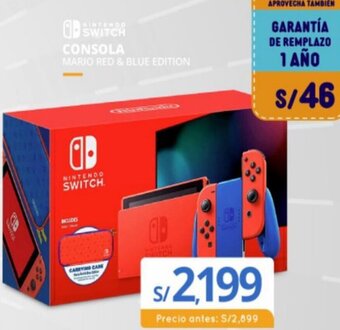 Tiendas EFE Consola Mario Red & Blue Edition oferta