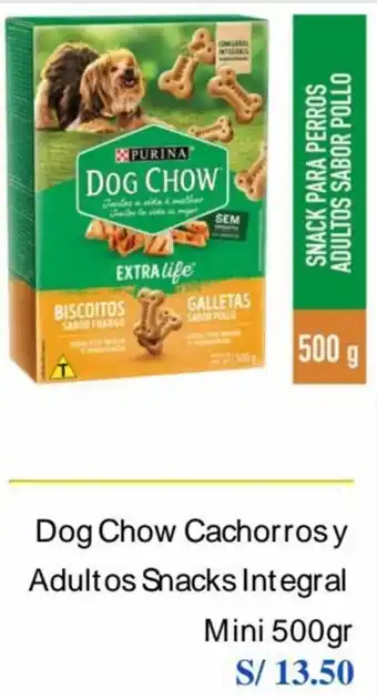 Dog Chow Cachorros y Adultos Snacks Integral Mini 500g