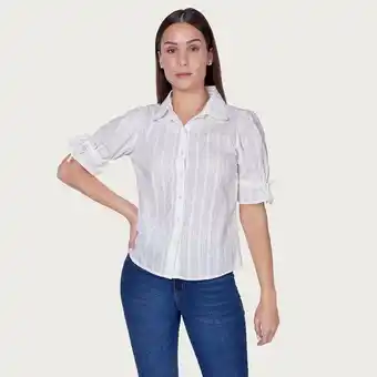 Mentha & Chocolate Blusa macarena blanco oferta