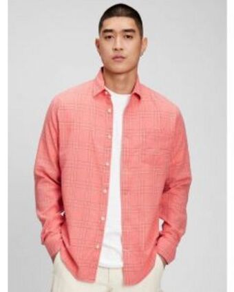 GAP Camisa manga larga linen ctn hombre oferta