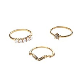Cyzone Set de anillos midnight sky oferta