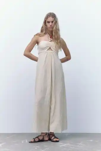 Vestido midi cadena efecto carey