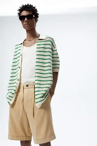 ZARA Bermuda espiga algodón oferta