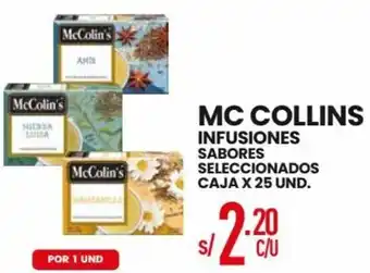 Vega Mc Collins Infusiones Sabores Sleccionados Caja 25 Unid oferta