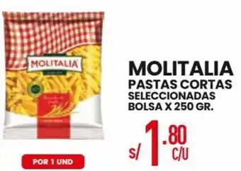 Vega Molitalia Pastas Cortas Selecionadas Bolsa 250g oferta