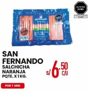 Vega San Fernando Salchicha Naranja 1kg oferta