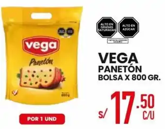 Vega Vega Panetón Bolsa 800g oferta