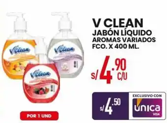 Vega V Clean Jabón Líquido Aromas Variados 400ml oferta