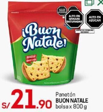 Panetón Buon Natale Bolsa 800g