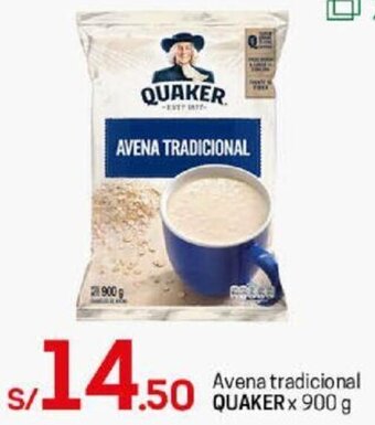 Tottus Avena Tradicional Quaker 900g oferta