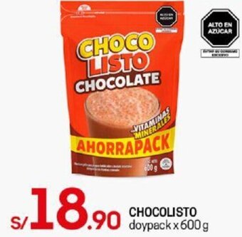 Tottus Chocolisto Doypack 600g oferta