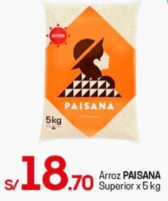 Tottus Arroz Paisana Superior 5kg oferta