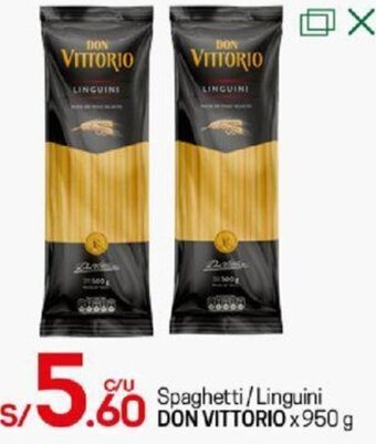 Tottus Spaghetti /Linguini Don Vittorio 950g oferta