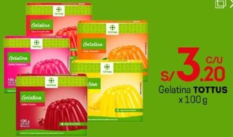 Tottus Gelatina Tottus 100g oferta