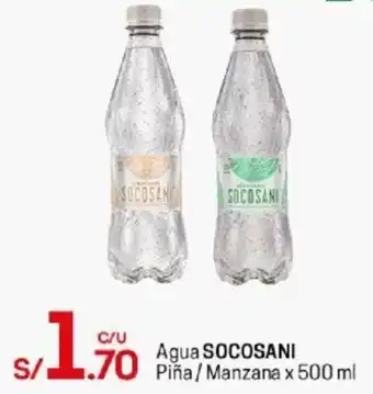 Tottus Agua Socosani Piña/Manzana 500ml oferta