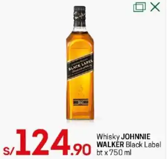 Tottus Whisky Johnnie Walker Black Label 750ml oferta