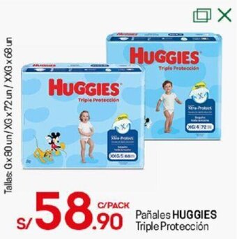 Tottus Pañales Huggies Triple Protección oferta