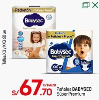 Tottus Pañales Babysec Súper Premium oferta