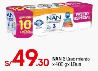Nan 3 Crecimiento 400g x 10Und