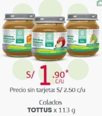 Tottus Colados Tottus 113g oferta