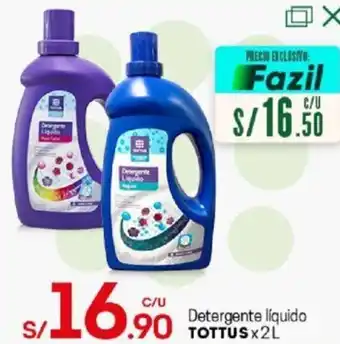 Tottus Detergente Líquido Tottus 2L oferta