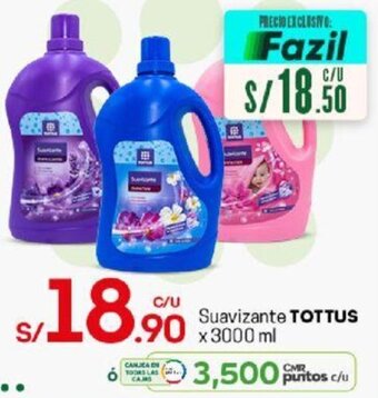 Tottus Suavizante Tottus 3000ml oferta