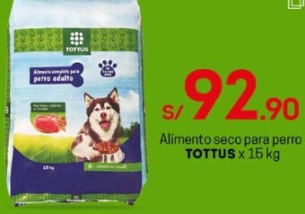 Tottus ALimento Seco para Perro Tottus 15kg oferta