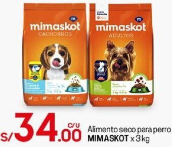 Tottus ALimento Seco para Perro Mimaskot 3kg oferta
